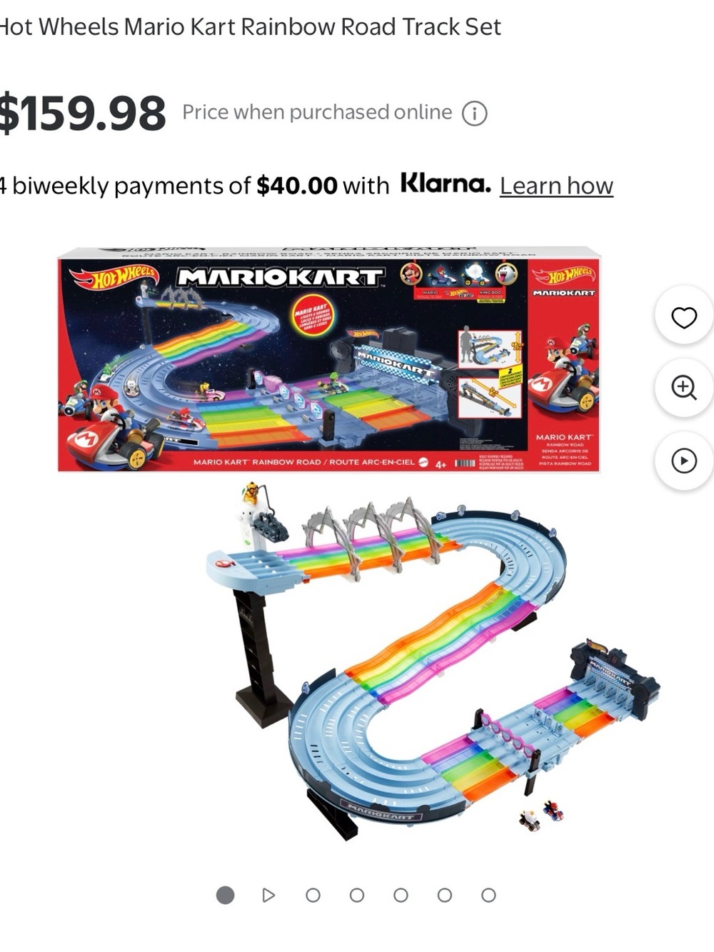 🏎️ Hot Wheels Mario Kart Rainbow Road Track Set
